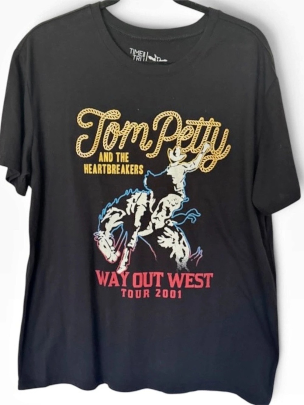 Time and Tru Tom Petty & The Heartbreakers Way Out West Tour 2001 Graphic Tee -